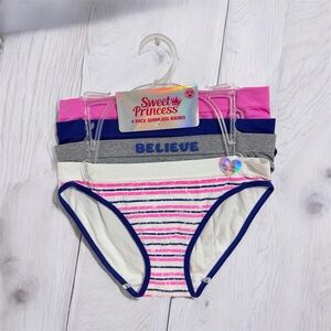 Girls' Seamless Bikini Underwear - Pink, Gray, White